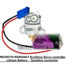 BATERIA R911277133, REXROTH INDRAMAT 257101, Battery Servo Controller 257101 R911277133 3.6V EcoDrive Lithium Battery - R911277133 - Batt 3.6V, REXROTH INDRAMAT 257101